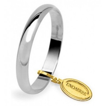 Fede Classica  Oro Bianco Unoaerre Gr.3,0