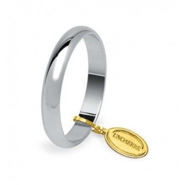 Fede Classica Oro Bianco Unoaerre Gr.4,0