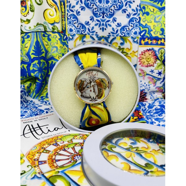 Attia orologio coppia teste di moro 