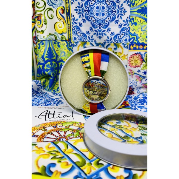 Attia orologio carretto siciliano con cavallo