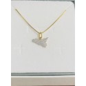 Ciondolo sicilia mm10x15 con smalto glitter argentato e galvanica oro in argento 925