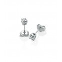 Orecchini punti luce con diamanti 0,24 ct