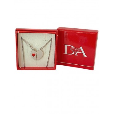 Collane cuori spezzati argento var.3