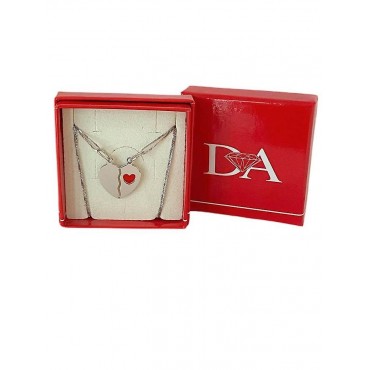 Collane cuori spezzati argento var.5
