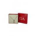 Collana con ciondolo lettera L argento&zirconi