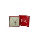 Collana con ciondolo lettera T argento&zirconi