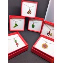 Collana con ciondolo foglia di fico d'india in argento