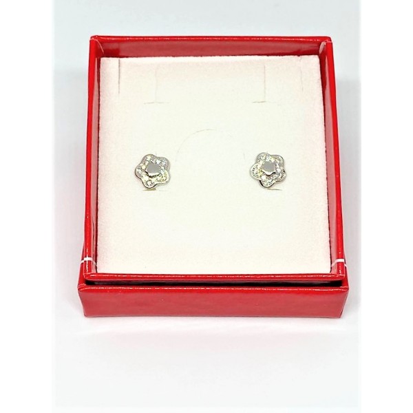 Orecchini margherite zirconate