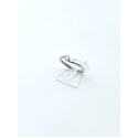 Anello solitario modello valentino in argento con zircone 3mm