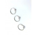 Anello solitario modello valentino in argento con zircone 3mm