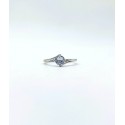 Anello solitario modello valentino in argento con zircone 5mm