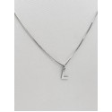 Collana con iniziale in argento 