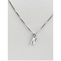 Collana con iniziale in argento 