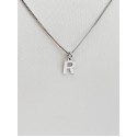 Collana con iniziale in argento 
