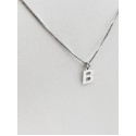 Collana con iniziale in argento 