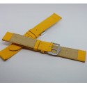 cinturino vera pelle giallo