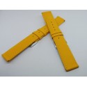 cinturino vera pelle giallo