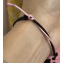 Bracciale Cordino Sicilia Rosa Nero 