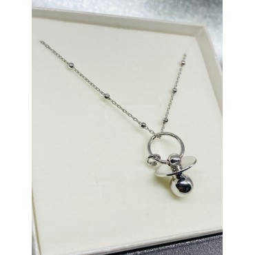 Collana chiama angeli ciuccio argento 925