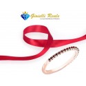 Veretta mezzo giro oro rosa e 23 rubini
