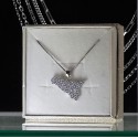 Ciondolo Sicilia in argento 925 zirconato