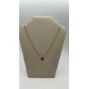 collana stella argento dorato con perline nere e zirconi