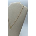 collana stella argento con perline rosse e zirconi