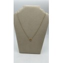 Collana stella argento dorato con perline verdi e zirconi
