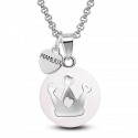 Chiama angeli MAMIJUX smaltato bianco con Corona