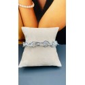 Bracciale catena rondelle in alluminio satinato