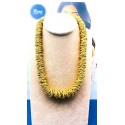 Collana rondelle in alluminio dorato satinato large