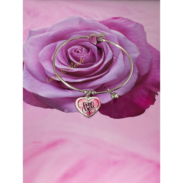 Bracciale Acciaio Love You