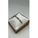 Bracciale filo di perle freshwater multicolor nero-grigio con susta in oro bianco
