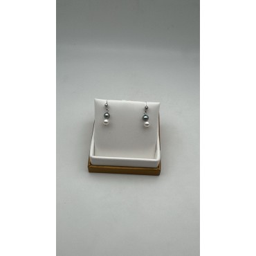 Orecchini oro di perle acoya bicolore