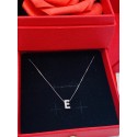Collana lettera E con diamanti 