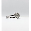 Solitario con diamante a cuore
