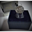 Anello toppa oro 14k, argento e rosette di diamanti