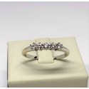 Anello veretta a 5 diamanti a 6 griffe