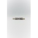 Anello veretta a 5 diamanti a 6 griffe