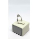 Solitario oro bianco e diamante 0.63ct