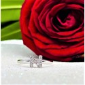Anello iniziale N oro bianco e diamanti