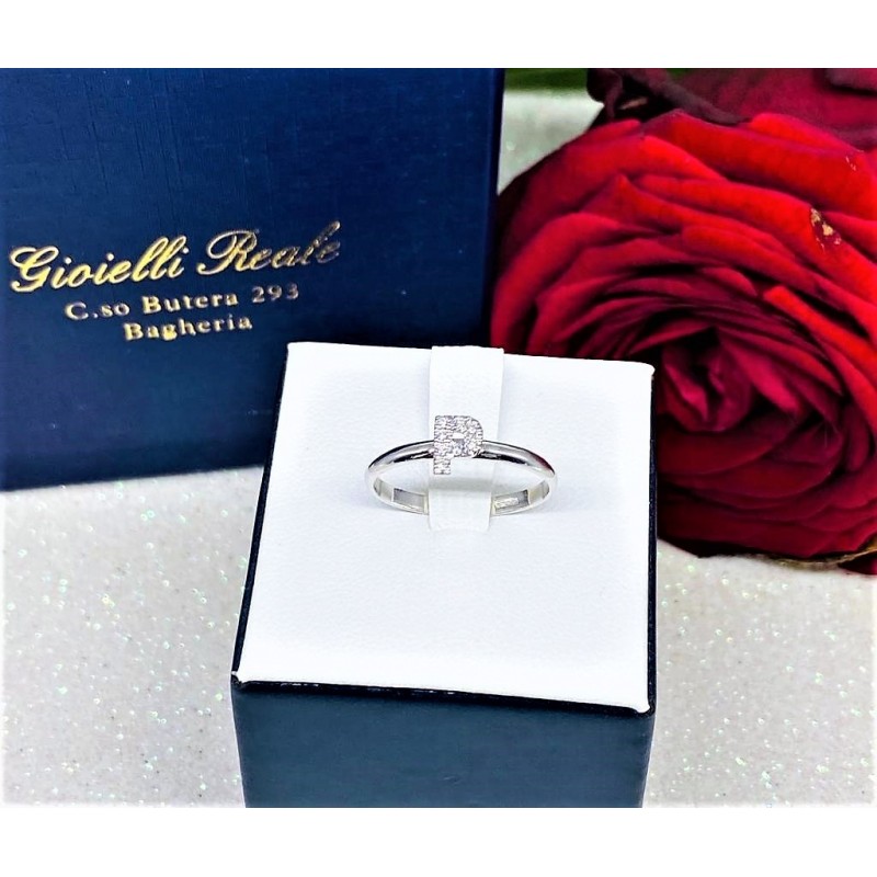 Anello Moda In Oro Rosa 585 Con Zirconi Neri - 3 File Di Onde, Gioiello Vintage Da Sposa O Festa - 3