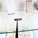 Anello solitario in oro bianco 18kt con diamante E VVS da 0,28 ct