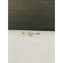 Anello solitario in oro bianco e diamante da 0.025ct
