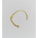 Bracciale oro giallo con targhetta