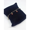 Bracciale oro giallo con charm coccinelle