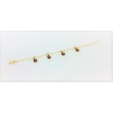 Bracciale oro giallo con charm coccinelle