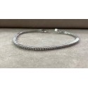 Bracciale tennis oro bianco e zirconi 