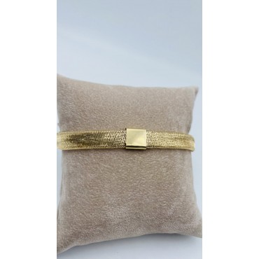 Bracciale oro giallo elastico da 7mm