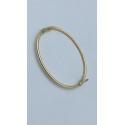Bracciale manetta oro giallo satinato apertura a molla